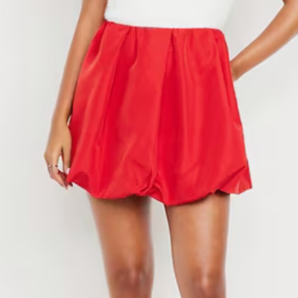 Chic Red Mini Skirt for Women